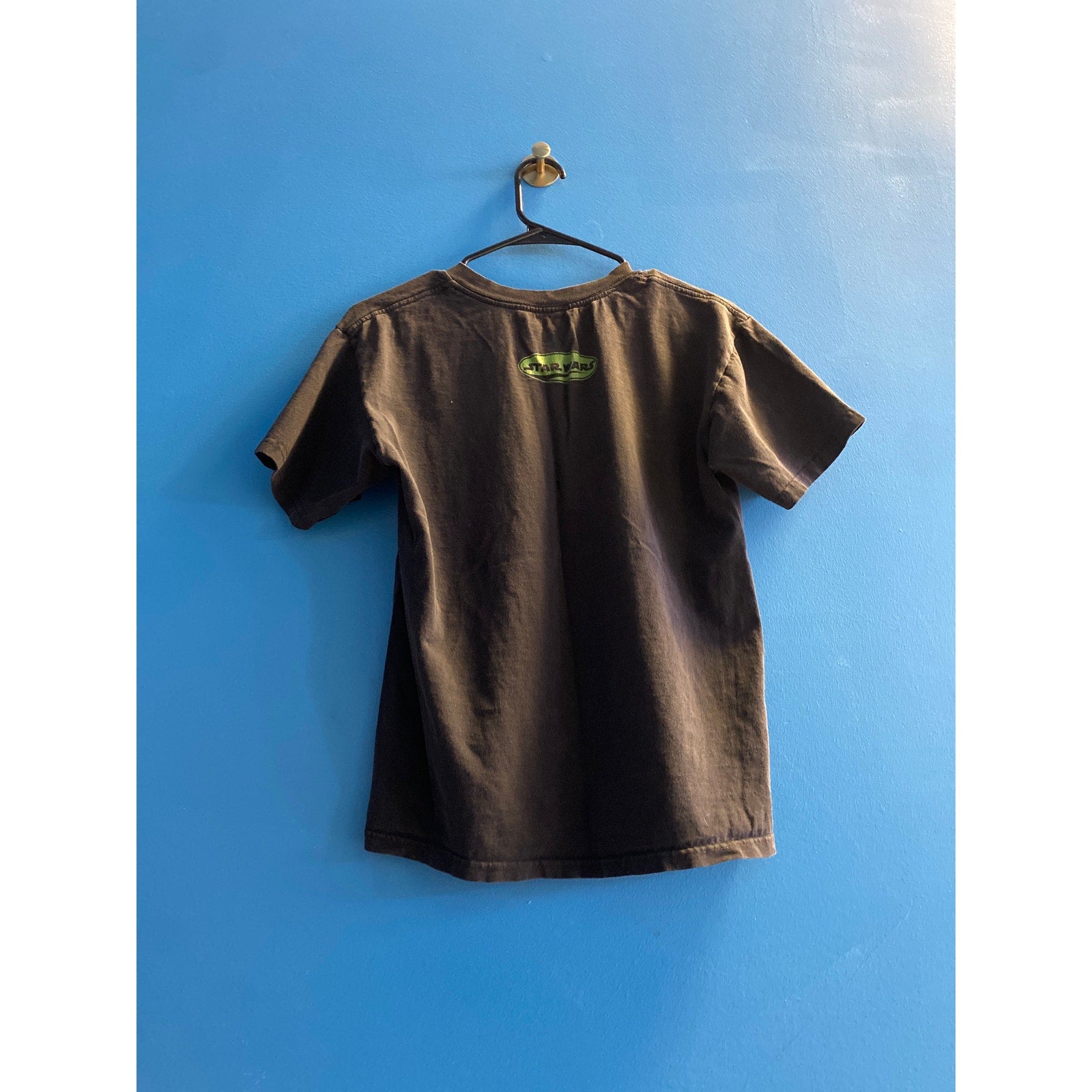 Vintage Star Wars Jar Jar Binks Phantom Menace Episode 1 Youth Black Shirt XL