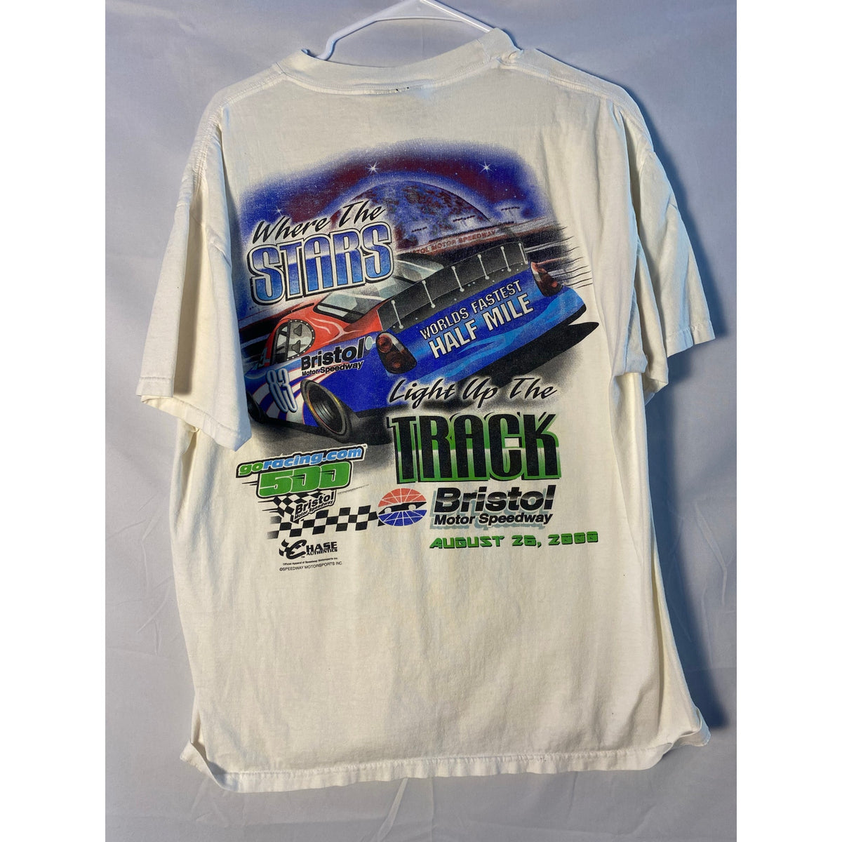 Chase Authentics Bristol Motorspeedweay August 24, 2002 Racing Shirt Mens Large