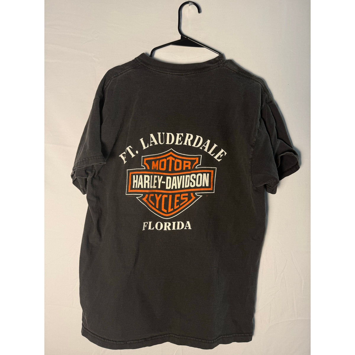 Harley Davidson FT. LAUDERDALE, Florida Fireball Graphic Print Shirt Large