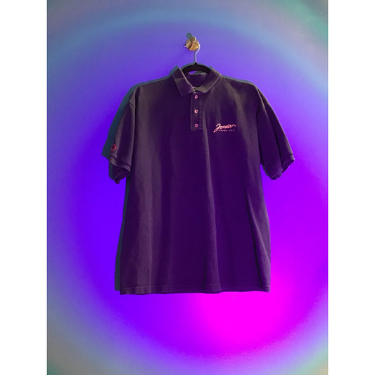 Cotton Deluxe Jordan F1 Black Polo Shirt Short Sleeve Men's Size Medium
