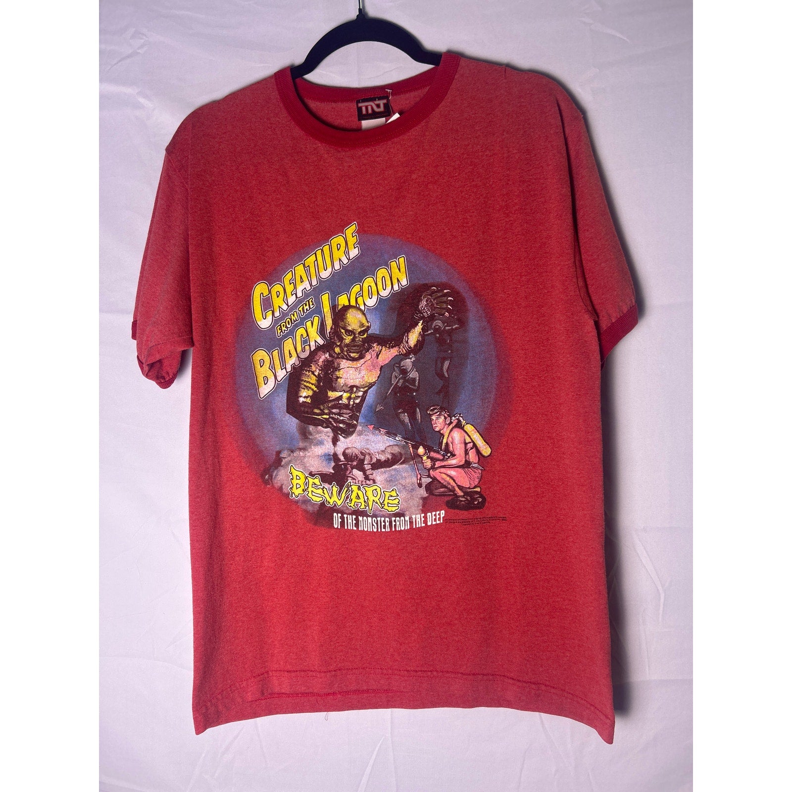 2005 Creature from the Black Lagoon Horror Ringer Red T-shirt Men's Size XL