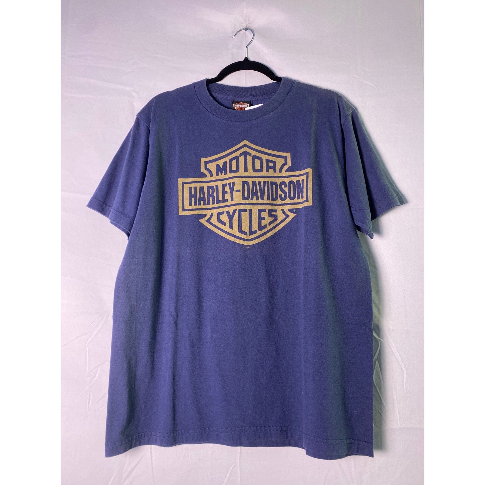 Harley Davidson Motorcycles INDYWEST Plainfield, Indiana Navy Blue T-shirt Large