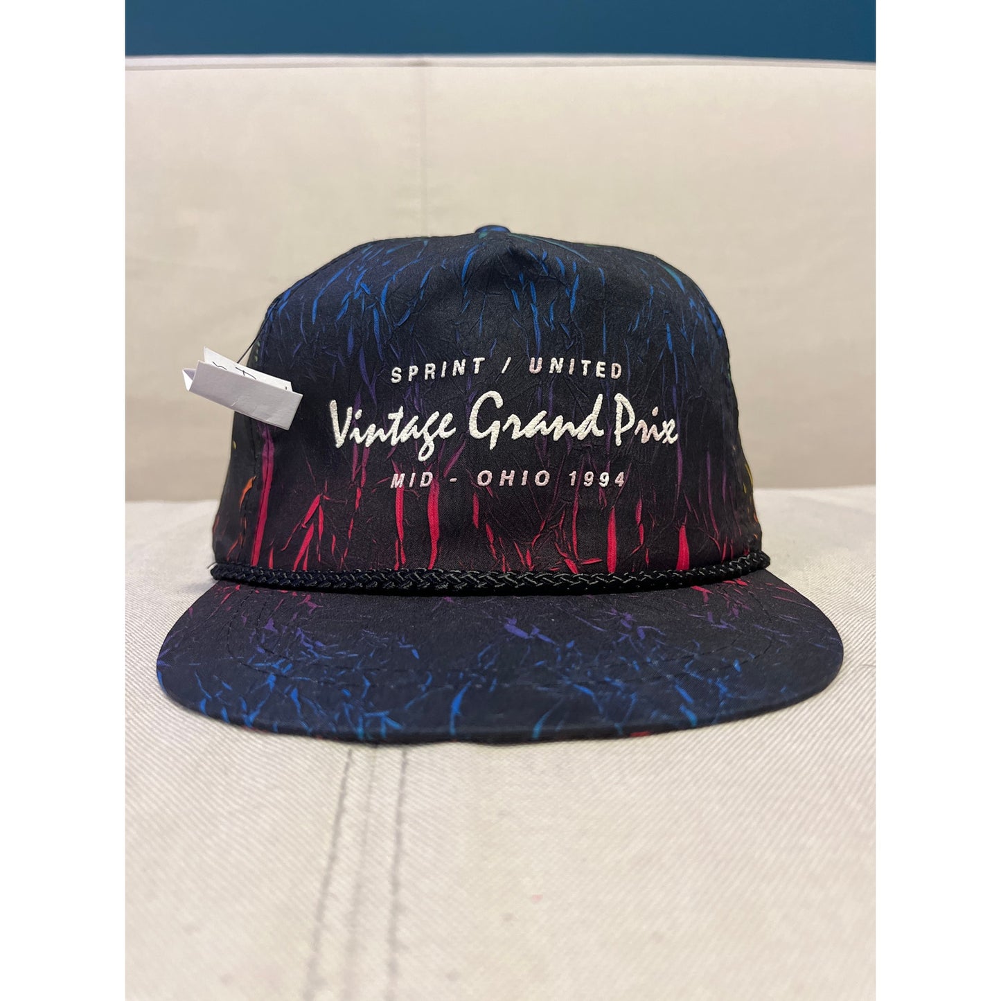 Vintage Sprint/United 1994 Mid-Ohio Grand Prix Snapback Hat Cap Black