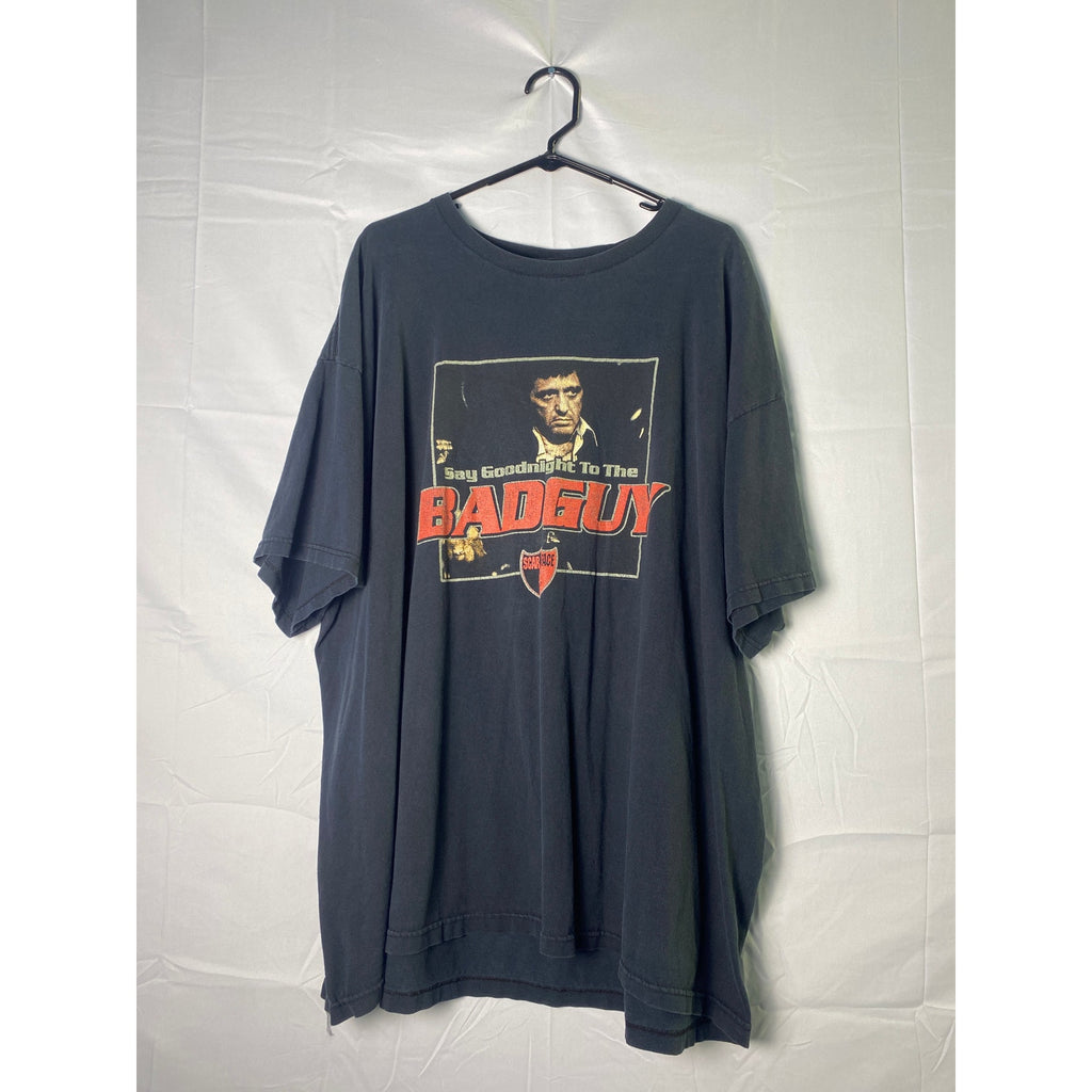 Vintage Fruit of the Loom Scarface Face T-shirt Say Goodbye to the Bad Guy 3XL