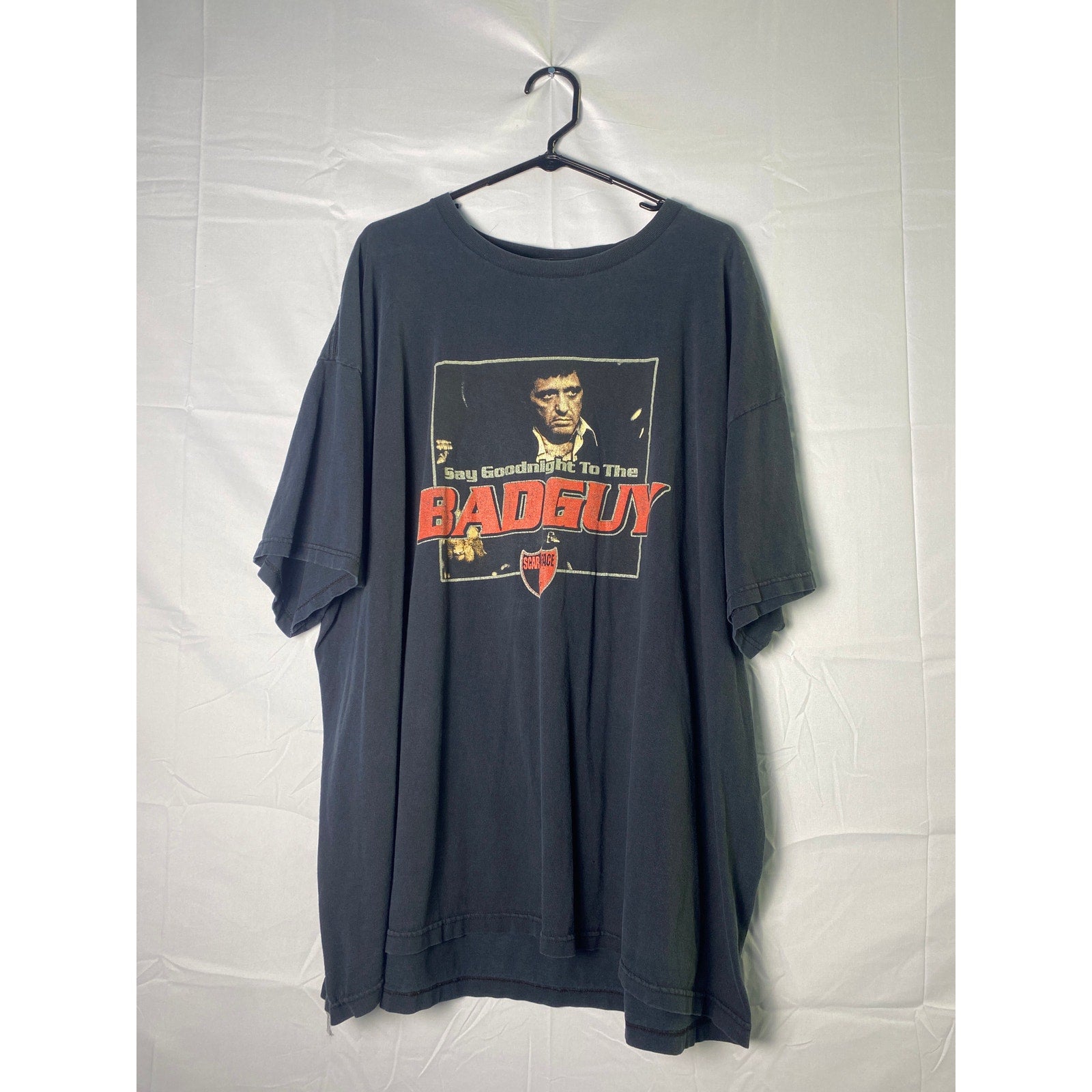 Vintage Fruit of the Loom Scarface Face T-shirt Say Goodbye to the Bad Guy 3XL
