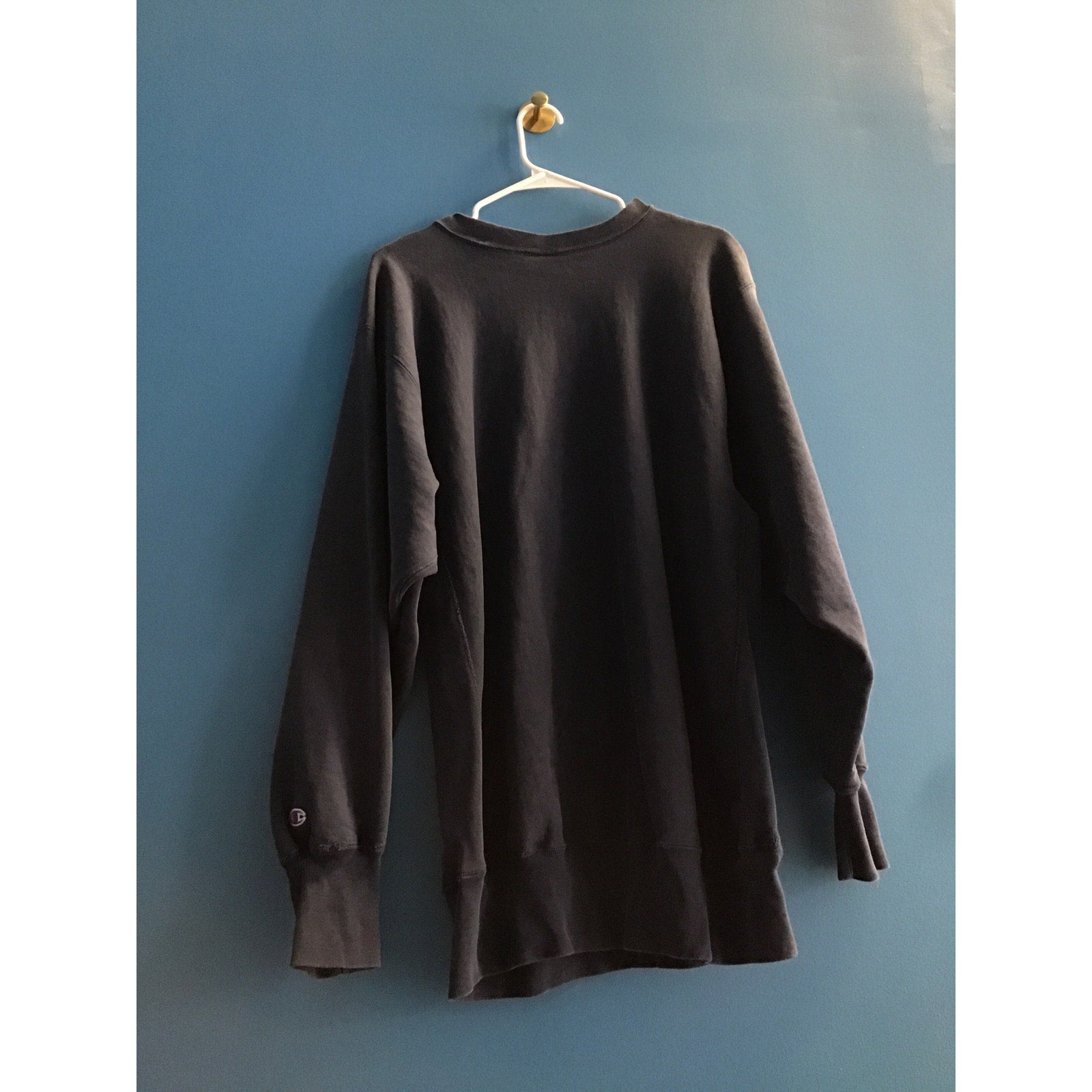 Vintage Blue 45 Reverse Weave INDIANA Navy Blue Crew Neck Sweatshirt Women's 2XL