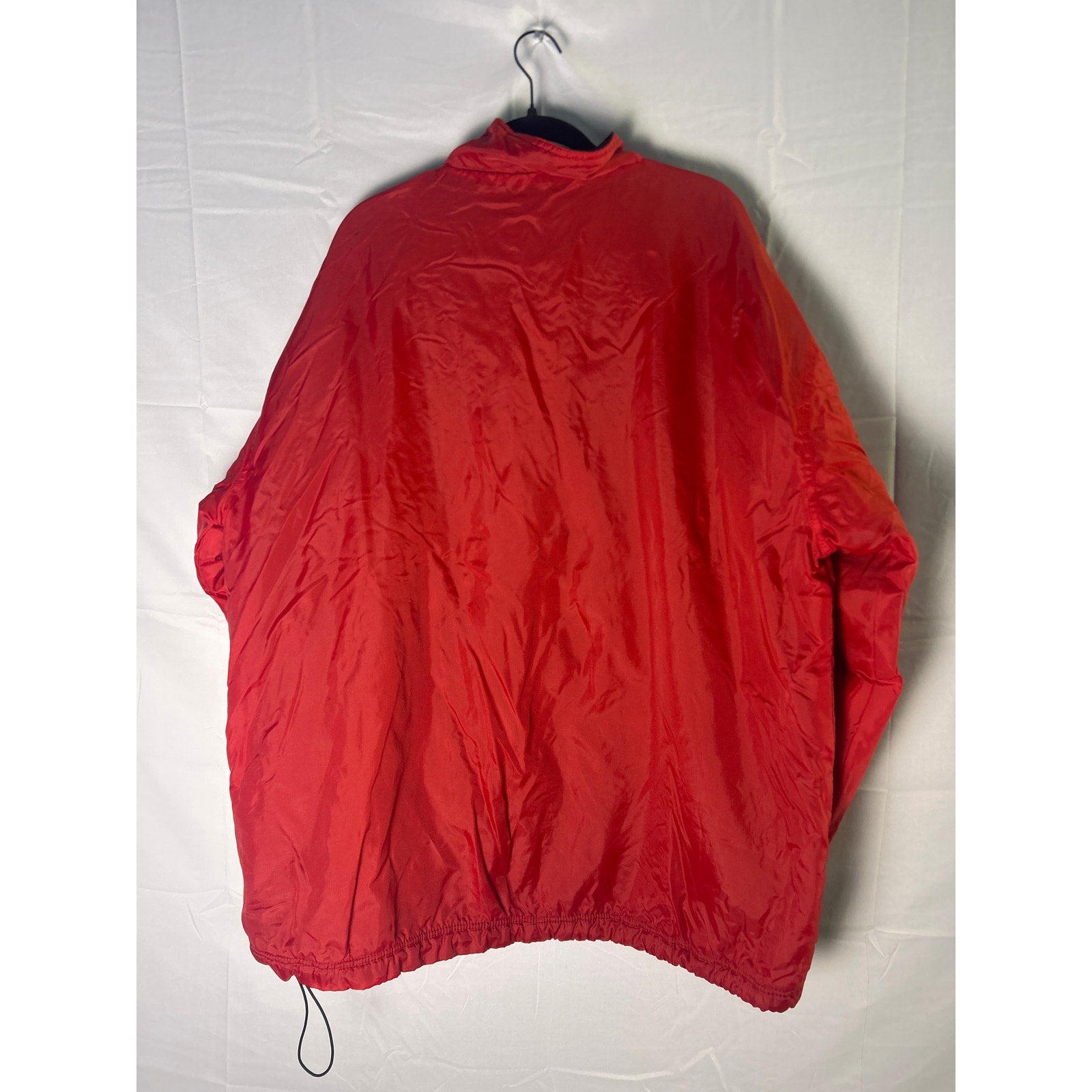 Vintage IU Indiana University Windbreaker Jacket Full Zip Red W/ Pockets 2XL