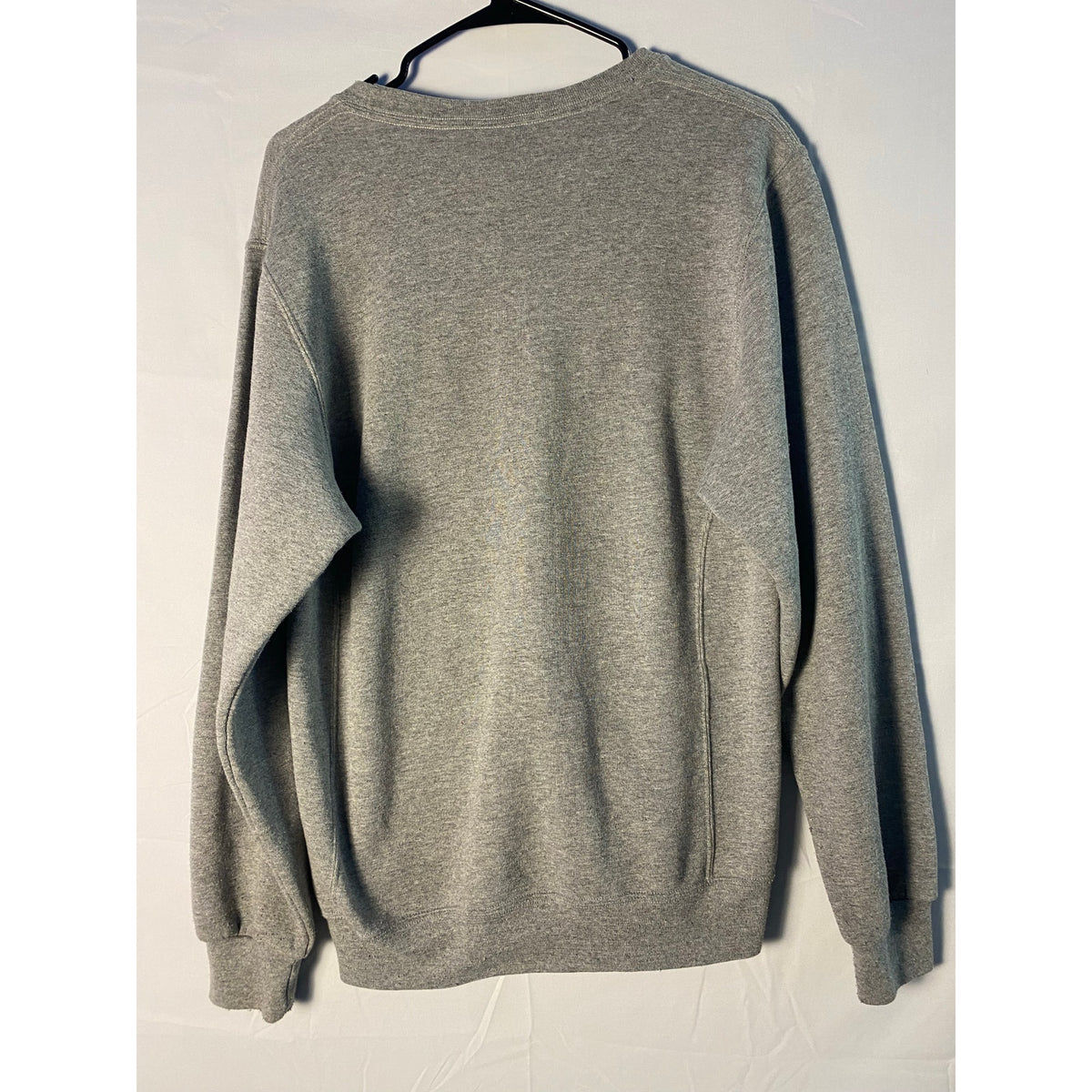 Russell Athletic Indiana Plaid Print Logo Gray Pullover Sweater Men's Medium
