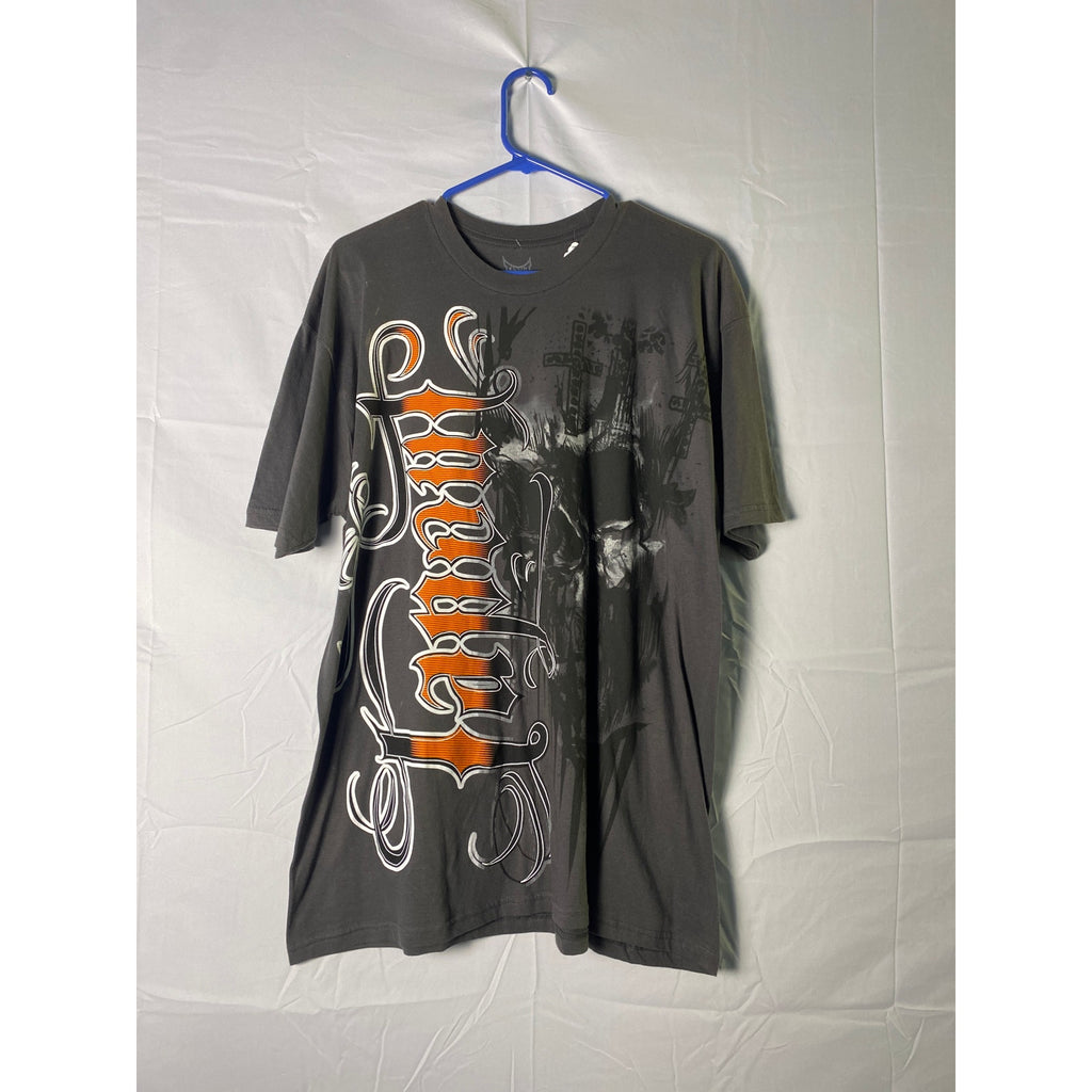 Tapout Print Round Neck Black T-Shirt Men's Size XL