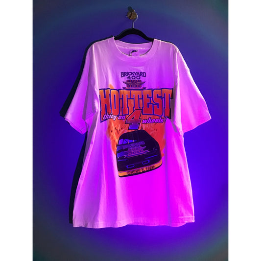 Brickyard 400 HOTTEST thing on 4 Wheels White Shirt Men's Size 2X