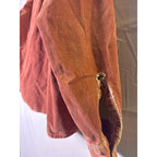 Vintage Ruff Hewn Burnt Orange Long Sleeve Cotton Button Up Shirt Men's Size XL