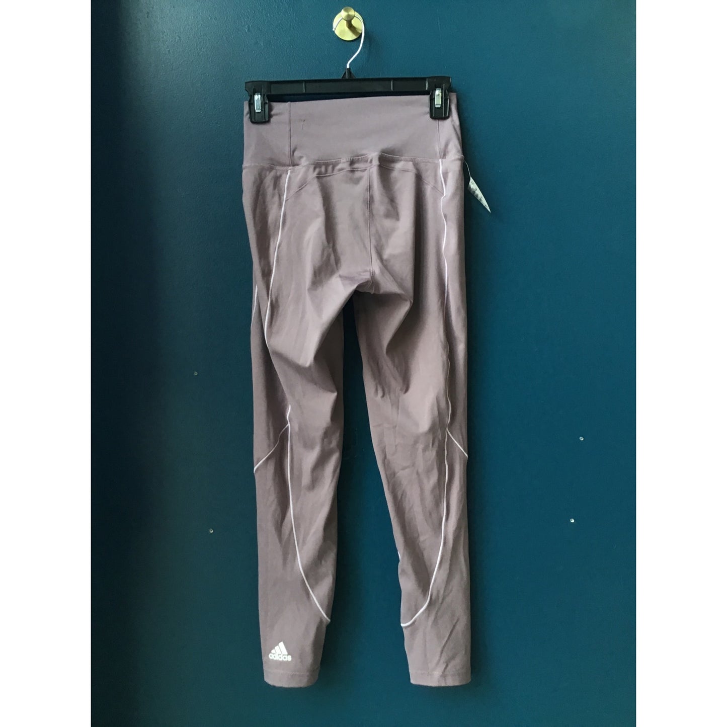adidas Purple Athletic Pull On Leggings Pants Skinny Women's Size Medium