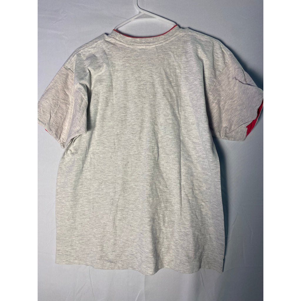 Star Time The Bahamas Vacation Gray Red Double Lined Shirt Crewneck Mens Size XL