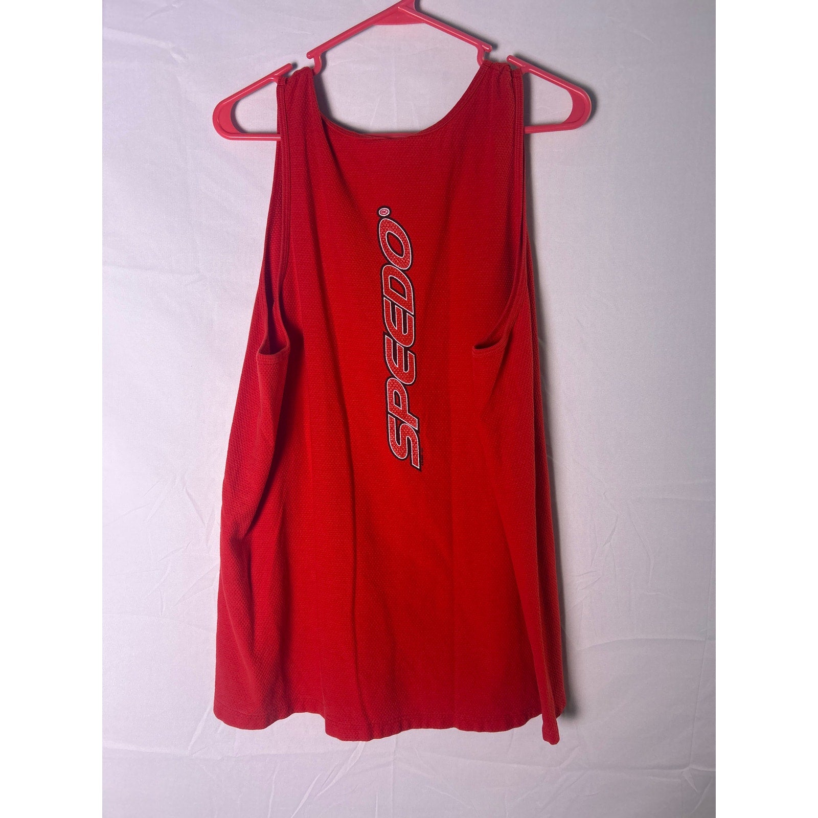 Speedo Red Tank Top Swimwear Beach Summer Men's Size XL