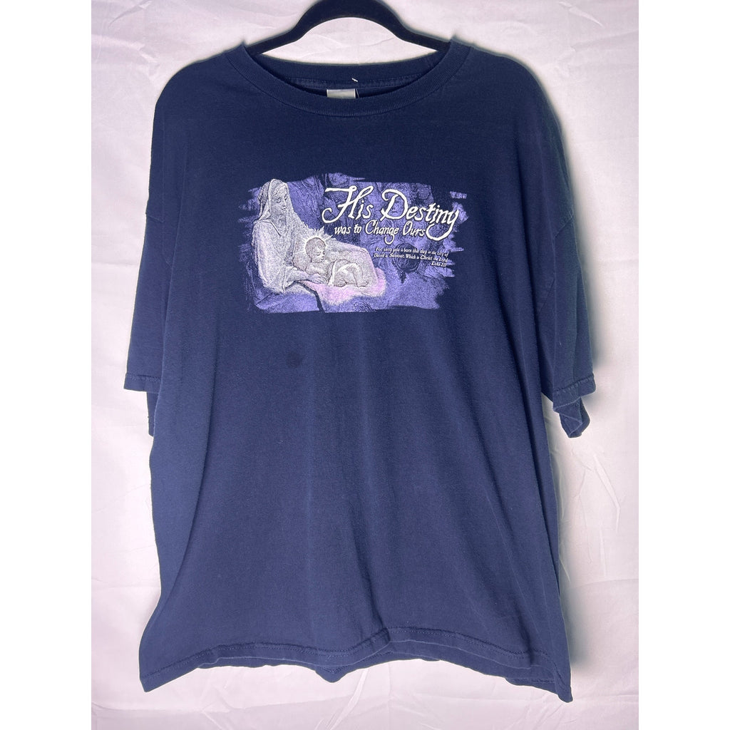 Tennessee River His Destiny use to change Ours Print Shirt Men's Size 2XL