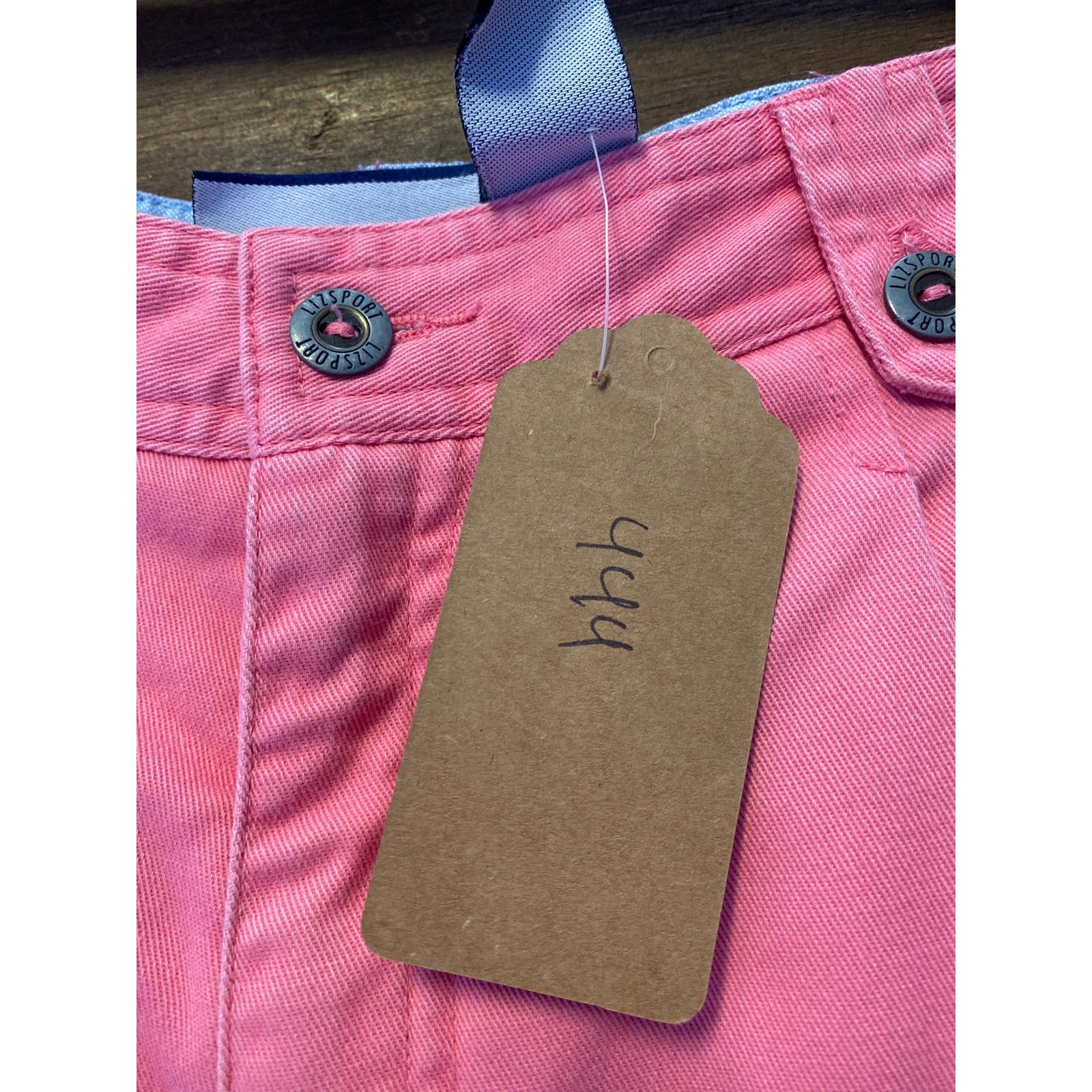 Vintage Liz Claiborne Pink Denim Long Shorts Women's Size Small/Medium