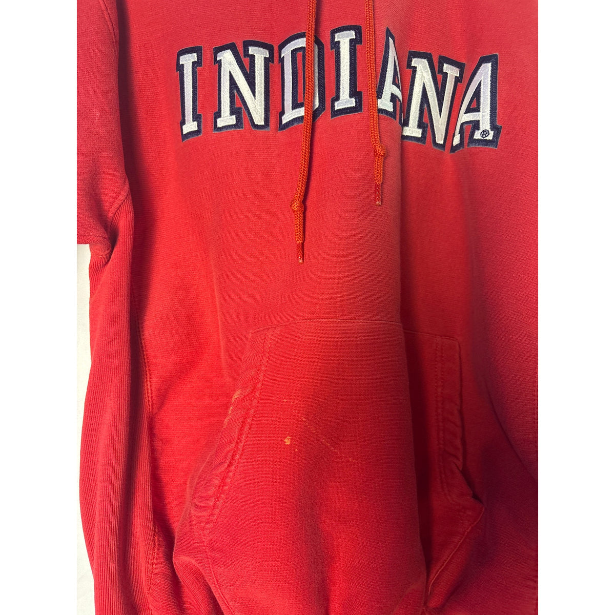 Vintage Steve &amp; Barry’s IU INDIANA Red White Pullover Hoodie Men's Size Large