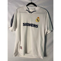 Vintage 90s Filpides Real Madrid Away Jersey SIEMENS Rubber Embroidered Logo Large