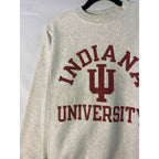 Champion Indiana University Crewneck Gray Sweatshirt Men's Small Reverse Weave