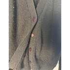 Victoria Jones Black Button Up Cardigan Sweater Long Sleeve Womens Petite Medium