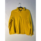 Lands End Yellow Quarter Zip Pullover Sweater Jacket Women's Small Great Layer