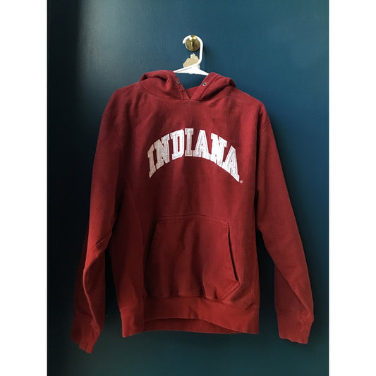 VTG Steve & Barry's Indiana University Hoodie Sweatshirt Red NCAA Mens S-M