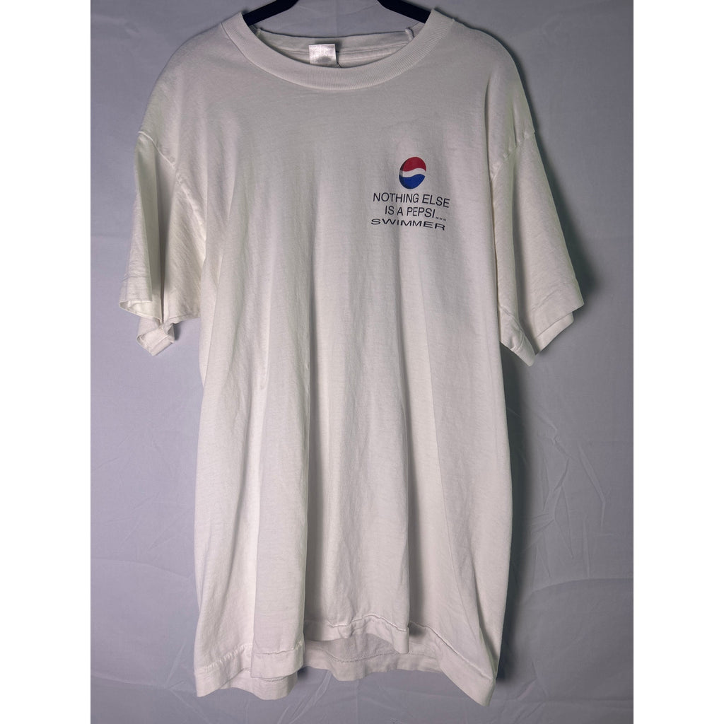 Fruit of the Loom Nothing else is a PEPSI... SWIMMER Whit Shirt Men's Size Large