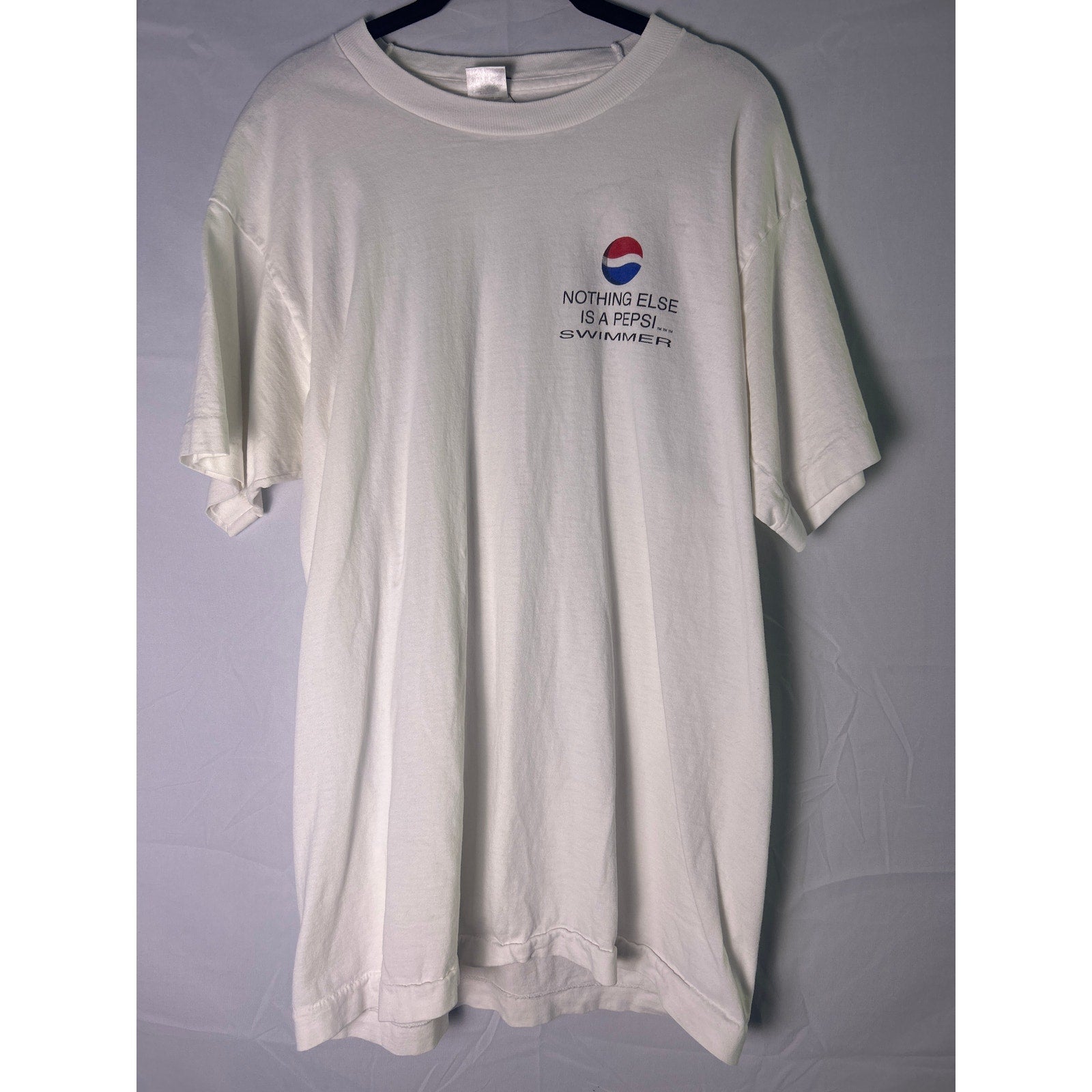 Fruit of the Loom Nothing else is a PEPSI... SWIMMER Whit Shirt Men's Size Large