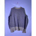 ROYAL Blue Beige Wool Blend Rib Knit Crewneck Sweater Men's Size XL Pullover