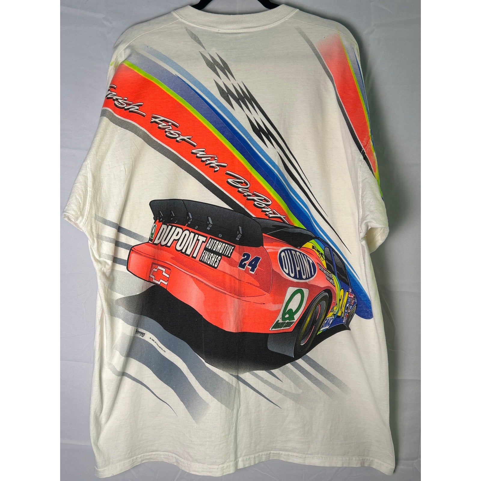 Chase Authentics Jeff Gordon Nascar All Over Dupont Racing Finish First #24 XXL