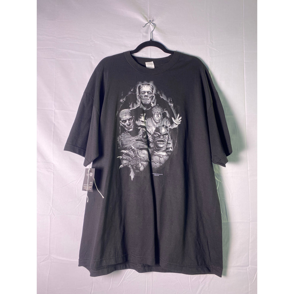 Vintage Alstyle Apparel & Activewear Famous Monsters Dead Stock Black Shirt 2XL