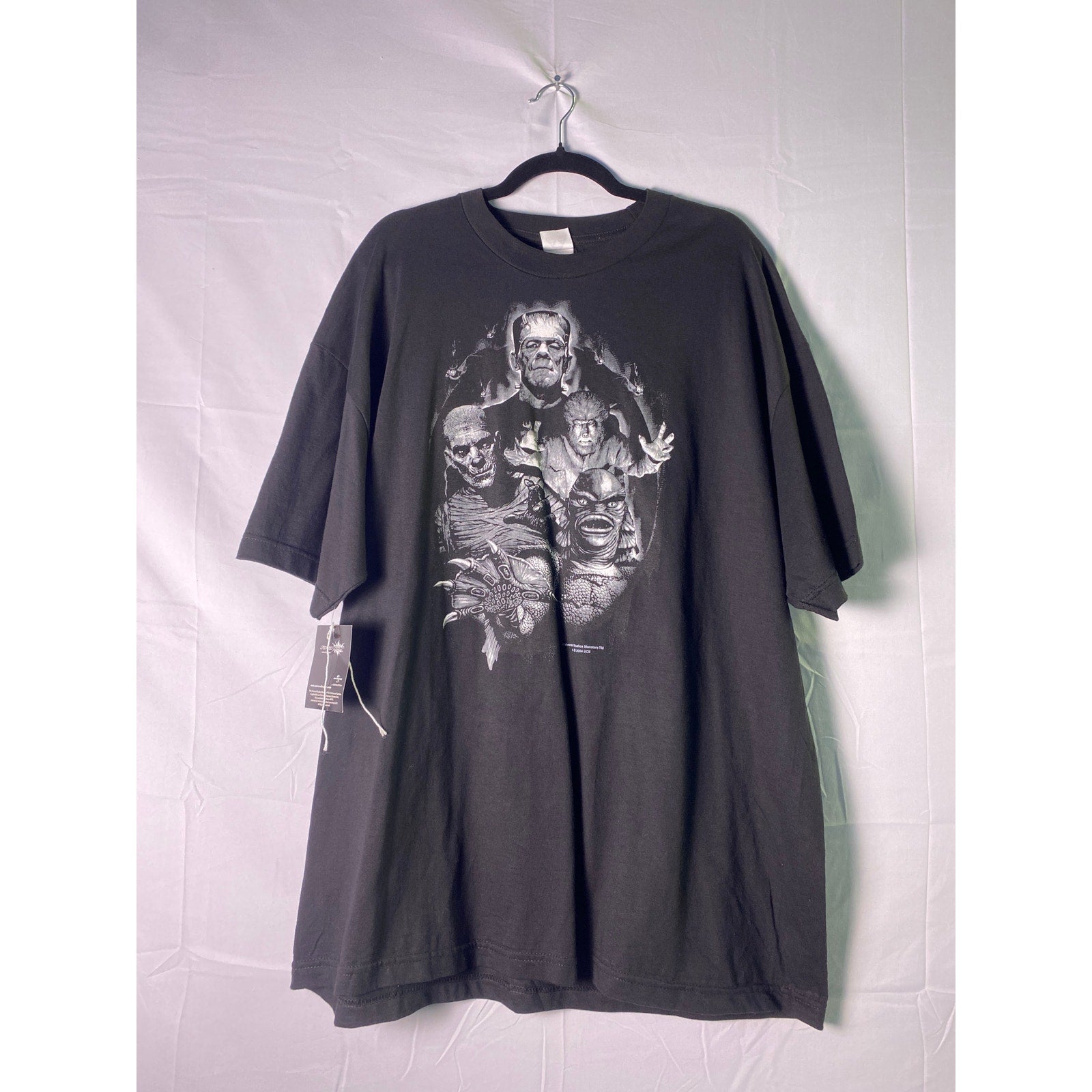 Vintage Alstyle Apparel & Activewear Famous Monsters Dead Stock Black Shirt 2XL