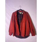 Red Cabelas Button Up Flannel Lined