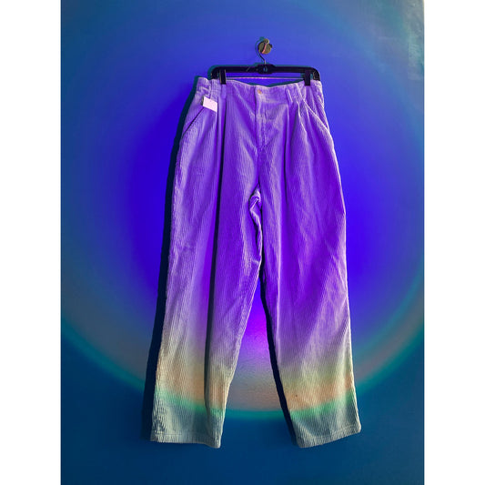 DOCKERS Vintage 1990s Mint Green Corduroy Straight Leg Pants Women's Size 16