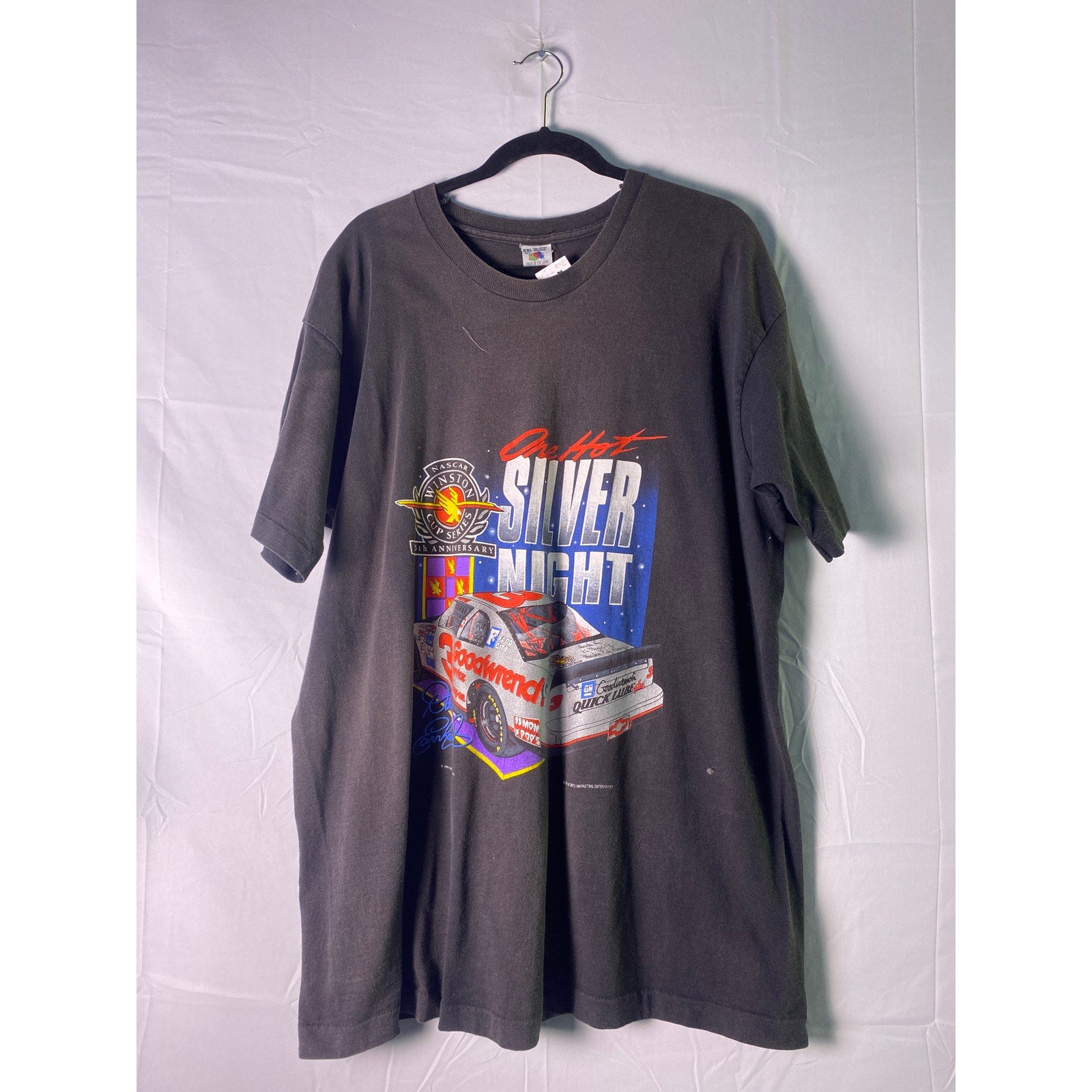 Vintage 25th Anniv. Nascar Dale Earnhardt Sr Winston Cup Series Black Shirt XXL