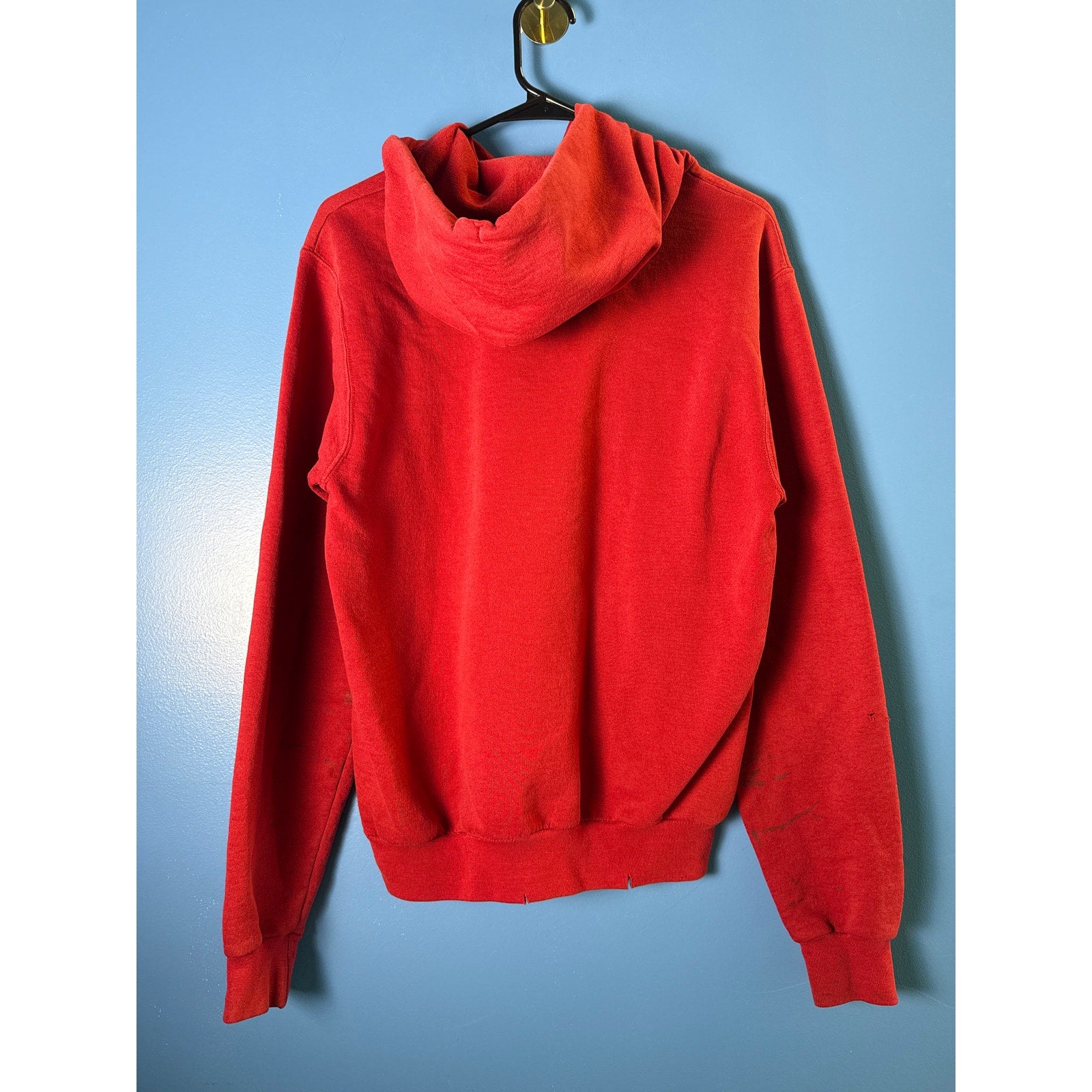 IU INDIANA Embroidered Red Pullover Hoodie Sweatshirt Men's Size Large