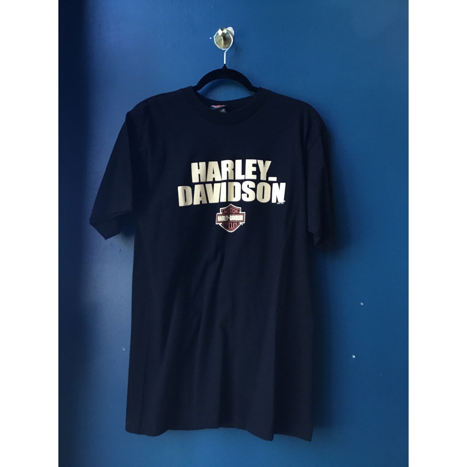 Harley Davidson INDYWEST Plainfield, Indiana Crewneck Black Shirt Men's Large