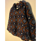 Old Navy Women's Aztec Pattern Sherpa 1/4 Zip Fleece Sweater Size Medium
