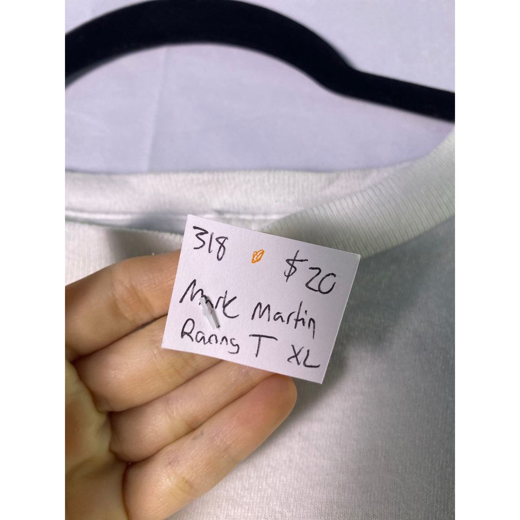 Mark Martin #01 Racing NASCAR Printed White Shirt Men's Size XL