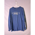 Vintage Nike Established NINETEEN SEVENTY ONE FOOTWEAR &amp; APPAREL Blue Shirt XL