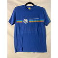 Velva Sheen 80s IU Indiana University Rainbow Print Blue T-shirt Men's Medium