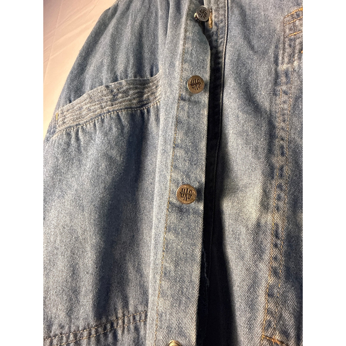 Synergy Jeans Denim Shirt with Accent Collar