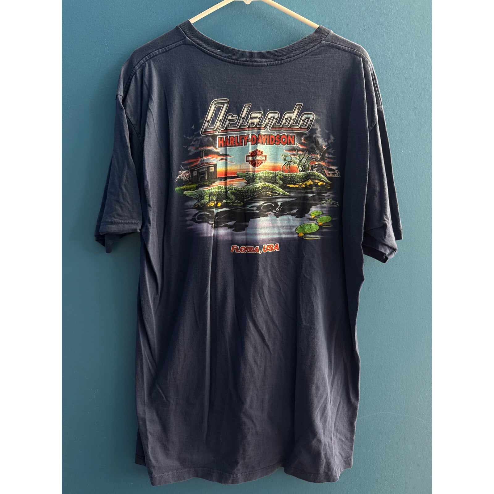 Vintage Harley Davidson ORLANDO, FLORIDA USA Graphic Shirt Men's Size XL-XXL