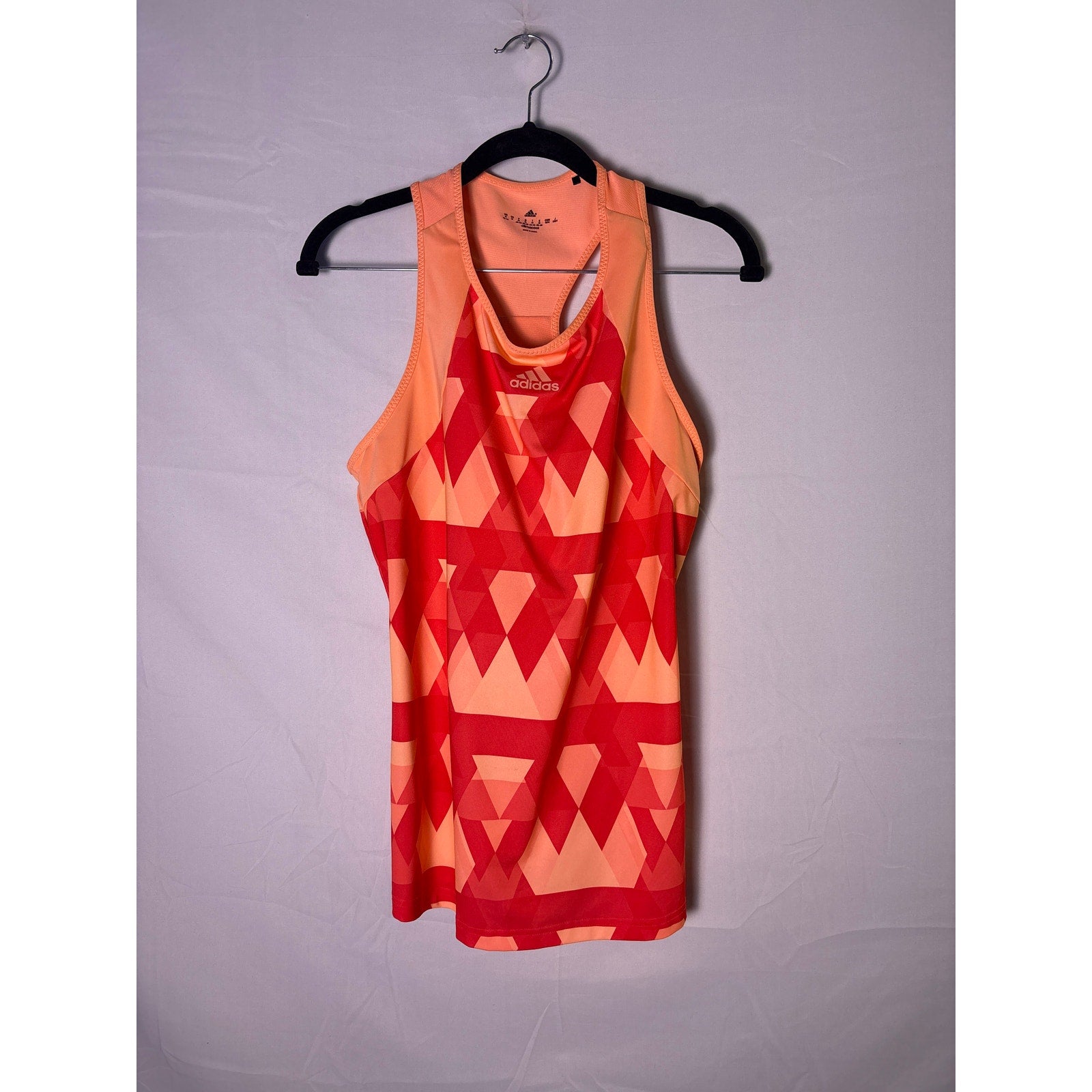 Adidas Climacool Tennis Tank Top &amp; Mini Skort Red Orange Activewear Medium