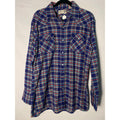 Roebucks Shirt Men's Large 16-16.5 Pearl Snap Button Up Long Sleeve Shirt
