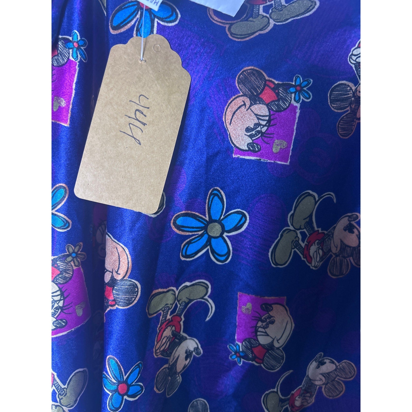 Vintage Y2K Mickey & Co. Navy Blue Disney Mickey Mouse Slip Dress Women's Large