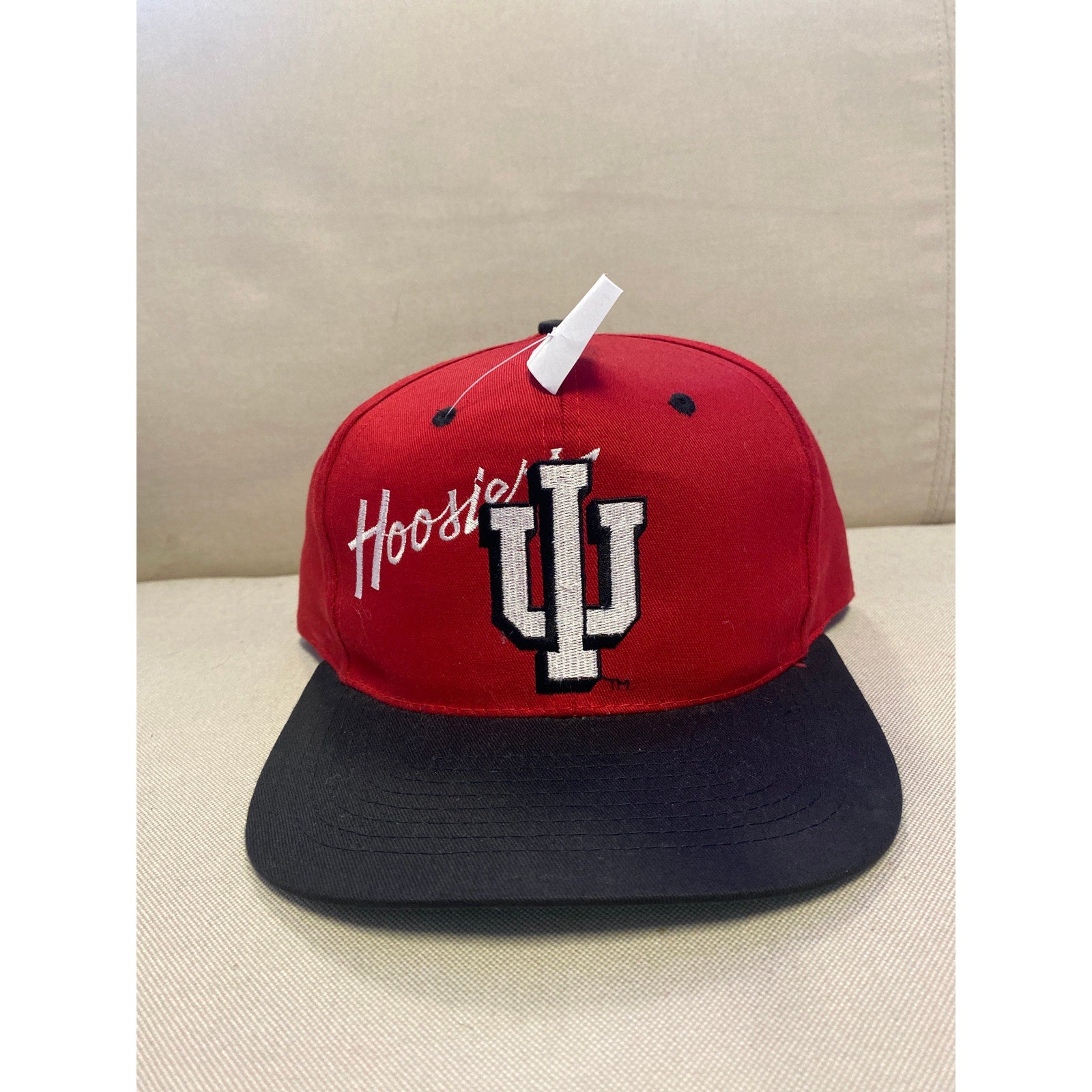 IU Indiana Hoosiers Embroidered Hat NCAA Red Black Snapback Hat Adult Hat