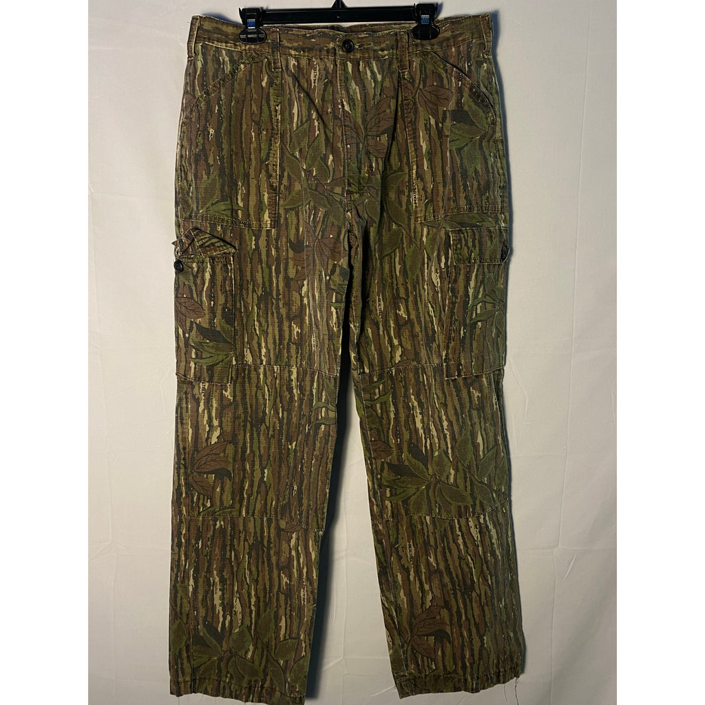 Vintage Wallo Tiger Stripe Brown Green Camouflage Cargo Pants Men's Size Large