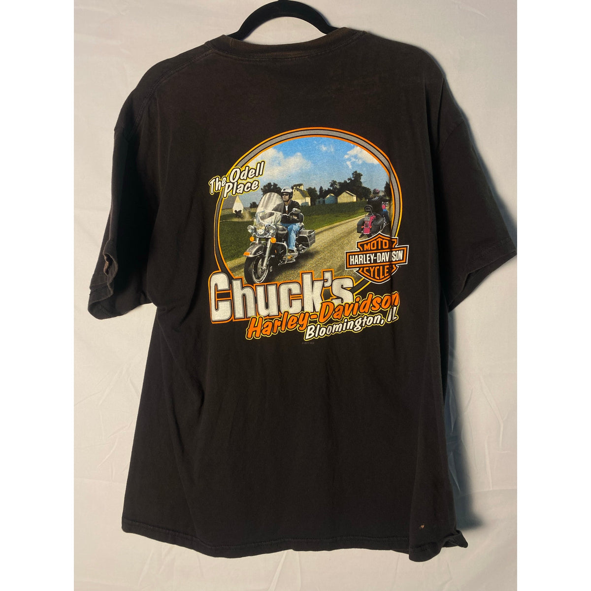 Chuck's Harley Davidson 40th Anniversary Excellence Team Black Graphic Shirt