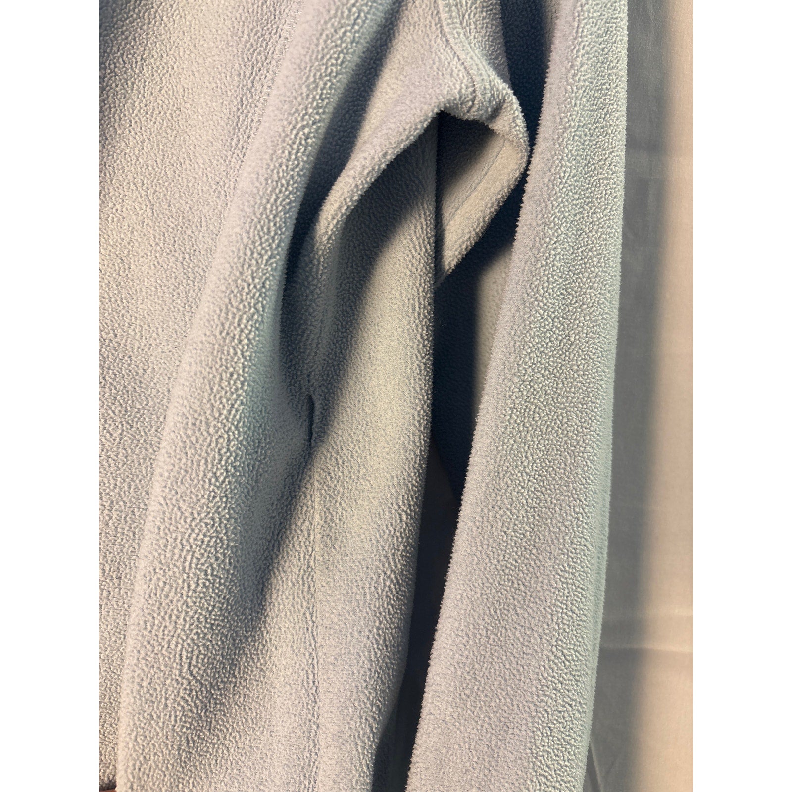 Lands' End Blue Quarter Zip Pullover Fleece Sweater Women's Size Medium